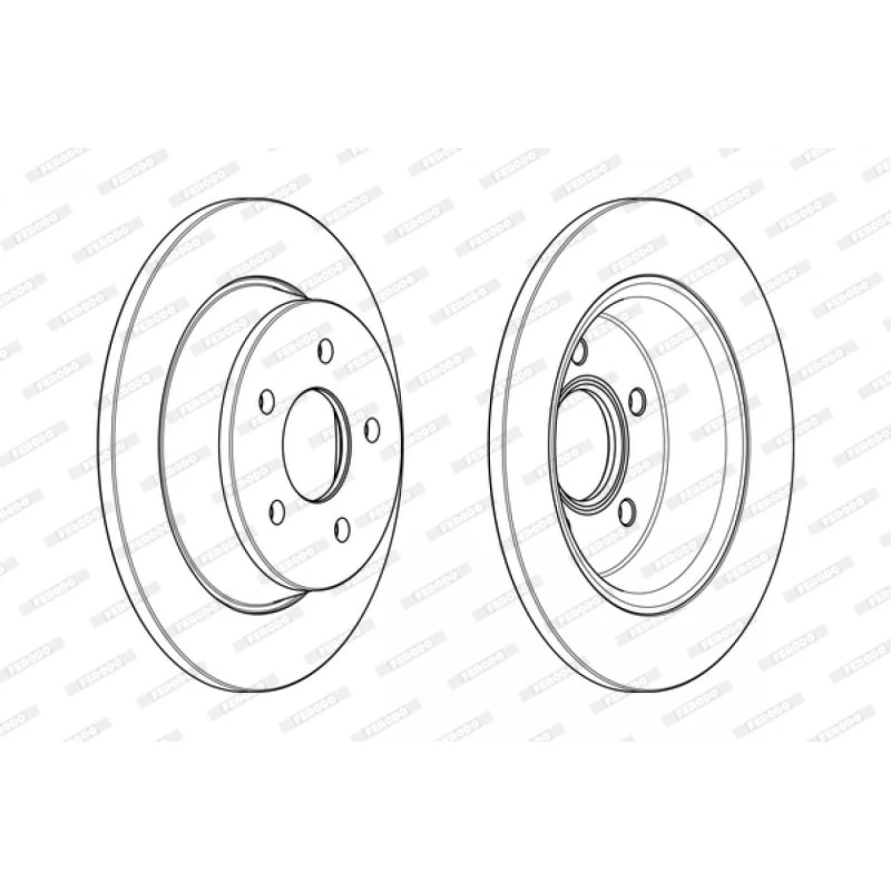 FERODO DDF2058C Bremseskiver, 280 mm, PREMIER, sæt