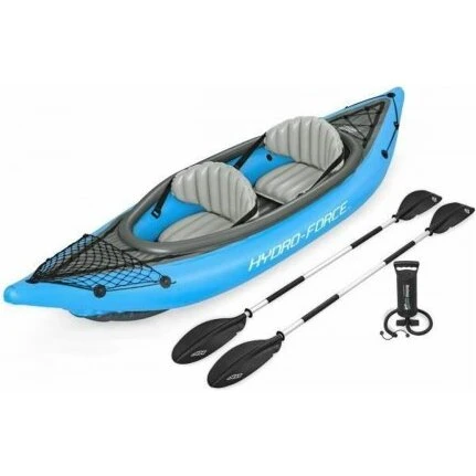 Bestway Hydro-Force Cove Champion X2 oppustelig kajak, blå (2-personers)