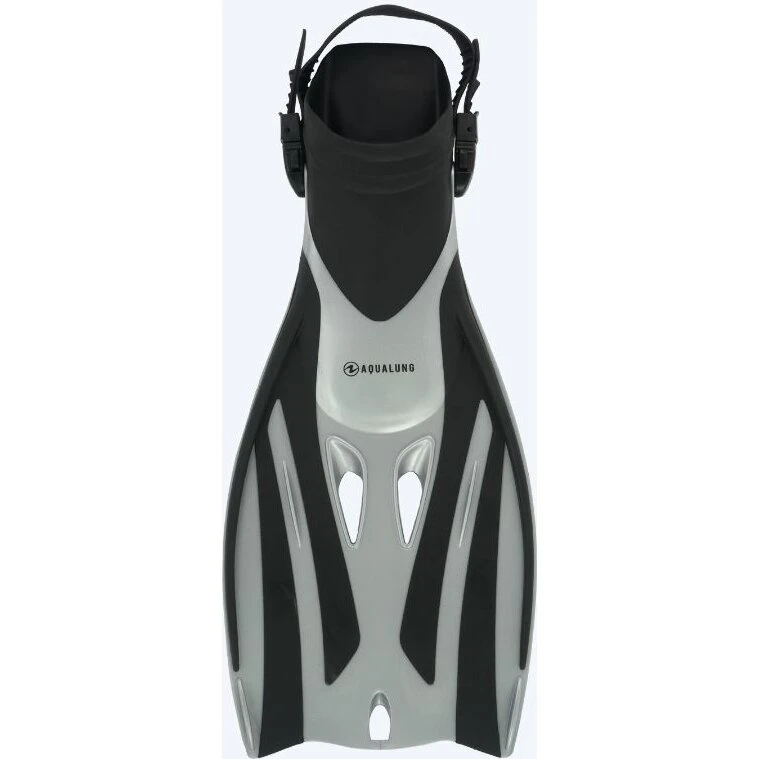 Aqualung Fizz Junior dykkerfinner - Sort/sølv