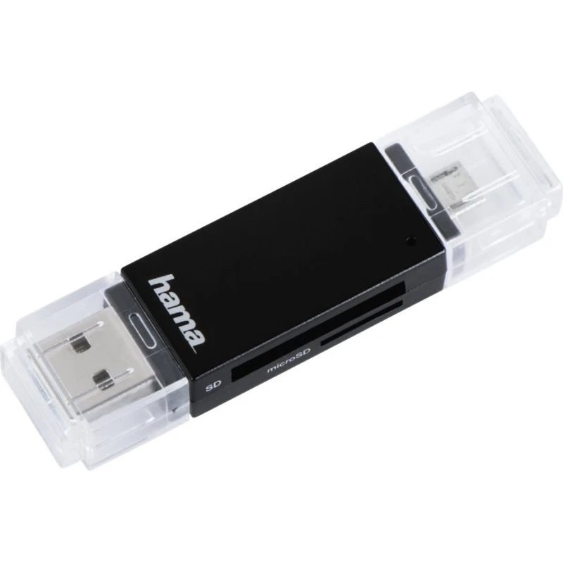 Hama Basic USB 2.0 OTG Kortlæser, Sort