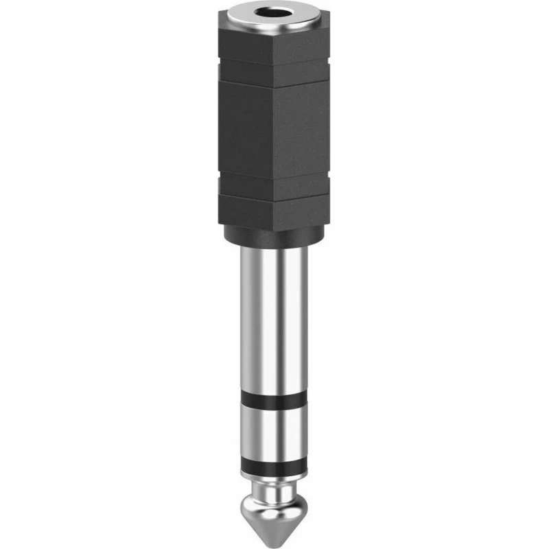 Hama 00205194 3,5 mm til 6,3 mm jack-adapter, sølv/sort
