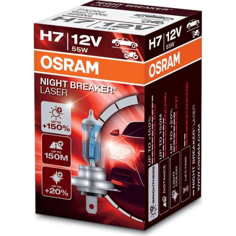 OSRAM NIGHT BREAKER LASER H7 55W 64210NL Halogenpære