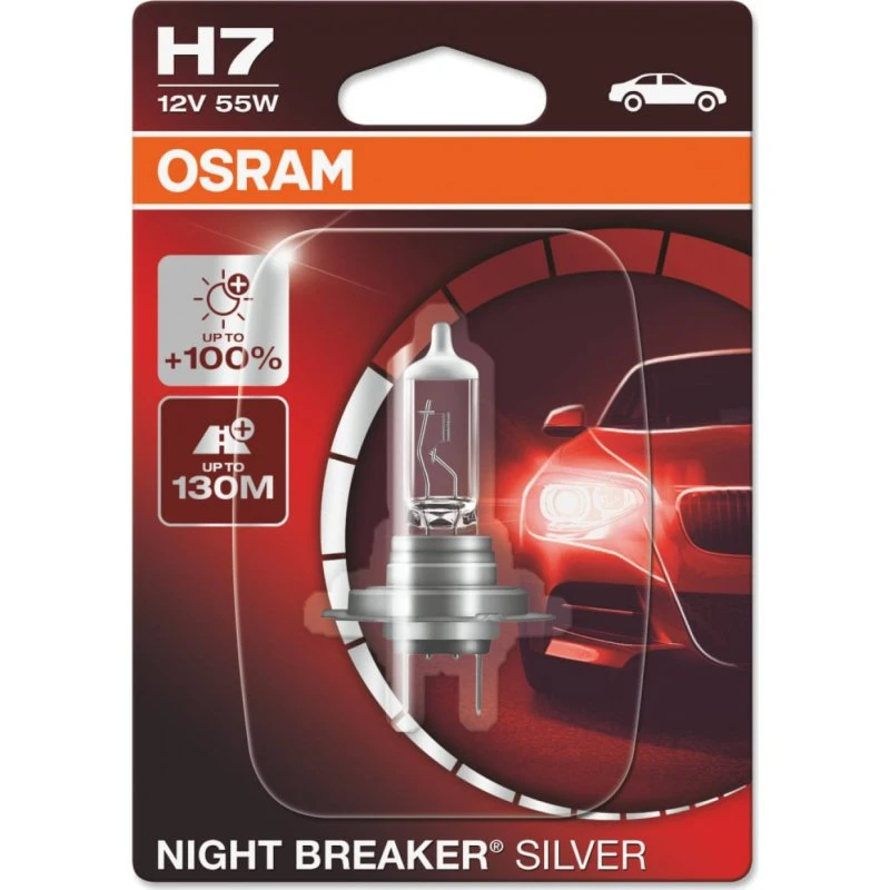 OSRAM NIGHT BREAKER SILVER H7 12V 55W Halogenpære