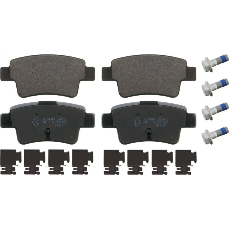FEBI BILSTEIN Bremseklodser 16880, bagaksel, 102x47x17 mm, ECE R90
