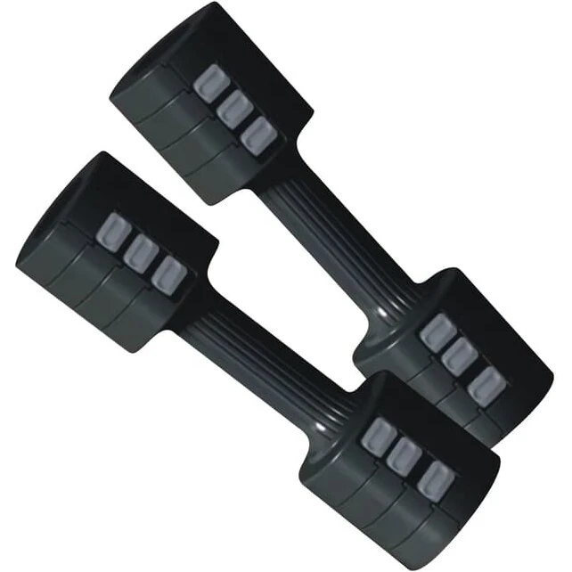 ASG justerbart sort håndvægtssæt 2 x 2,5 kg