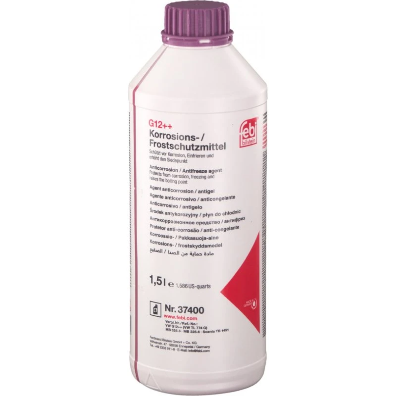 FEBI BILSTEIN Frostbeskyttelse 1,5 L, G12++ violet, til VW, Audi, Mercedes-Benz
