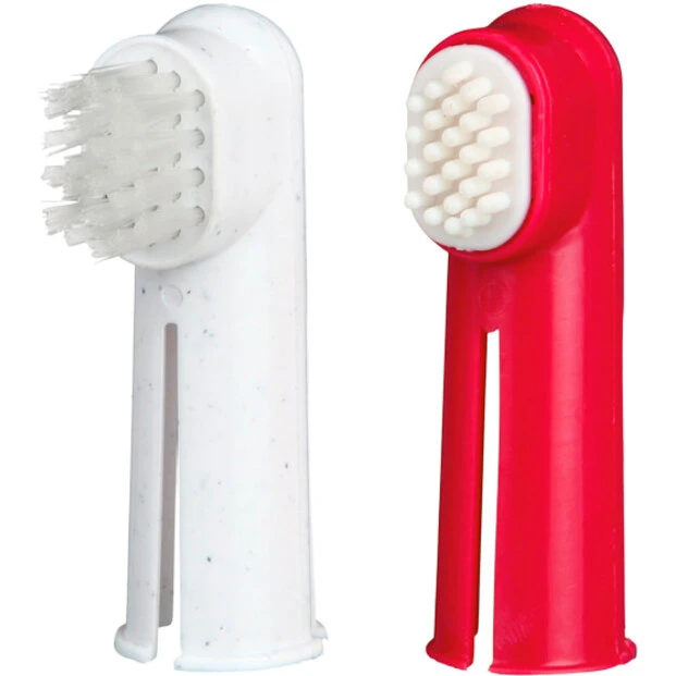 Trixie Fingertandbørster 2 stk. – blød silikone til hund & kat