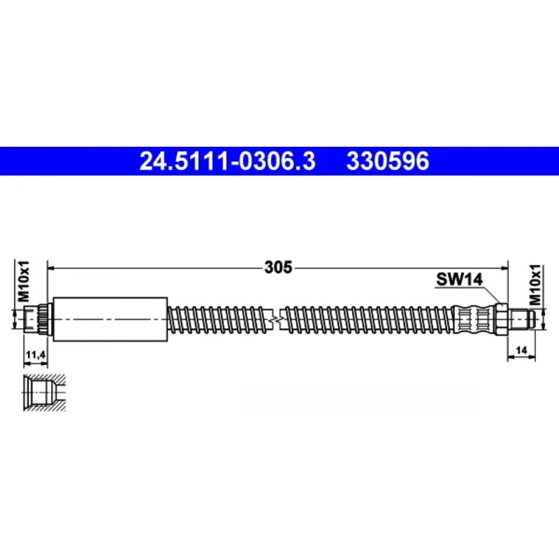ATE Bremseslange 24.5111-0306.3