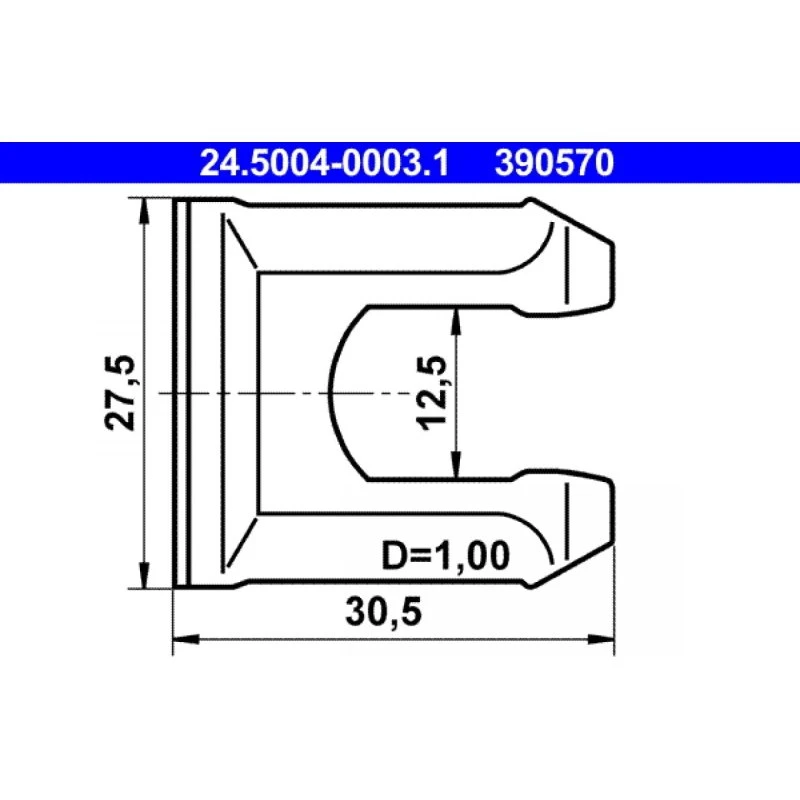 ATE Holder, bremseslange 24.5004-0003.1