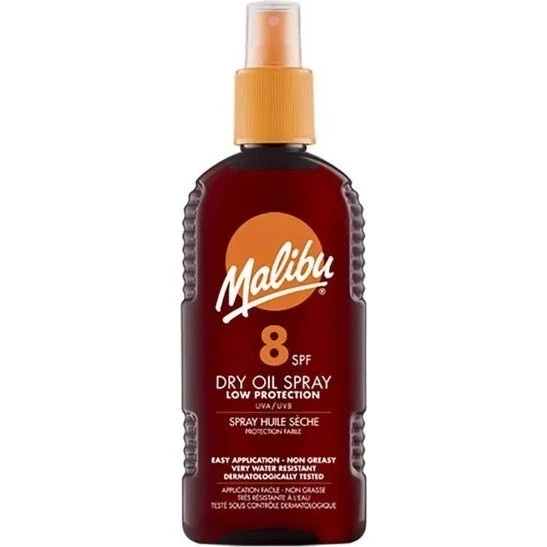 Malibu Sun Dry Oil Sun Spray SPF 8, 200 ml