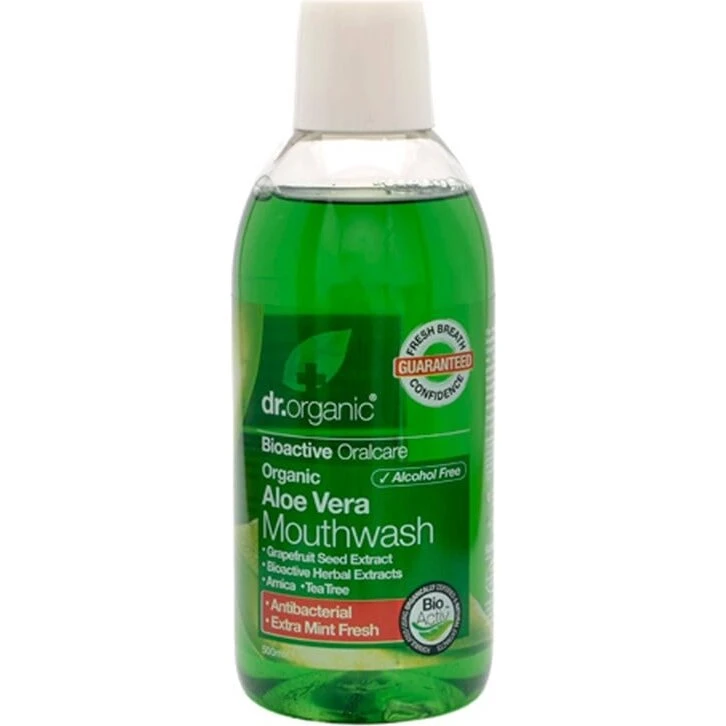 Dr. Organic Aloe Vera Mundskyl 500 ml