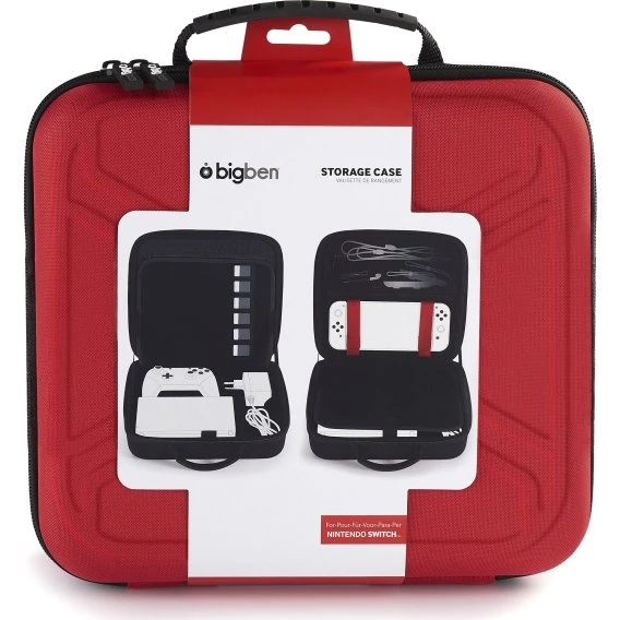 NACON Red Hard Case til Switch med Dockingstation, Kompatibel med Lite/OLED