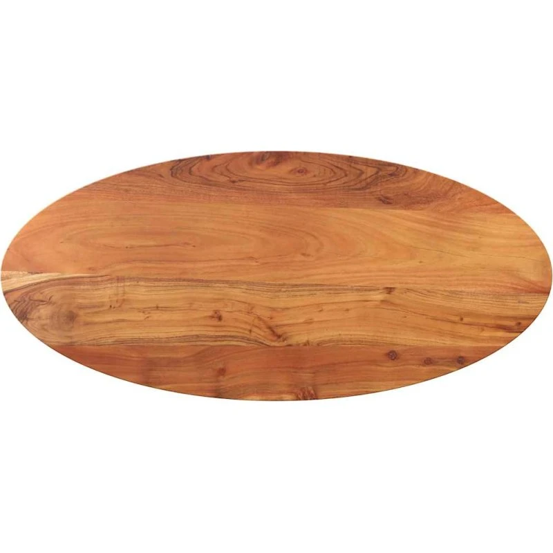 vidaXL oval bordplade 120x60x2,5 cm massivt akacietræ