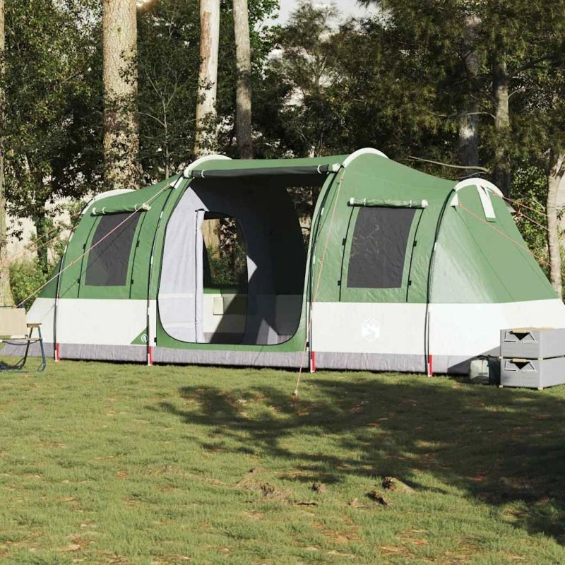 vidaXL 4-personers vandtæt campingtelt grøn