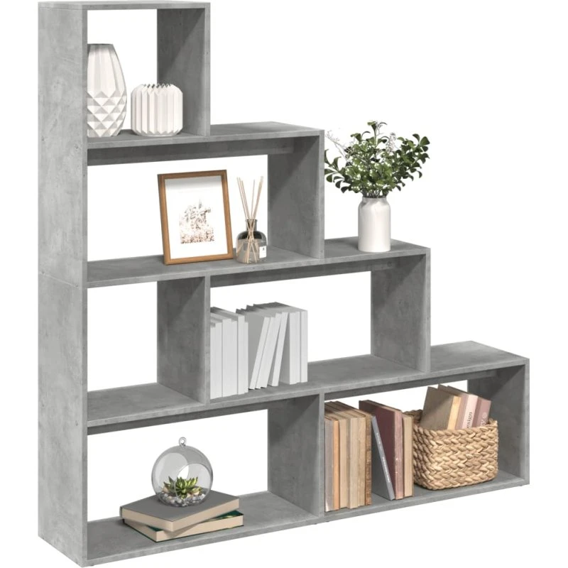 Bogreol/Rumdeler 143,5X29X143,5 cm Sonoma-eg, Konstrueret Træ