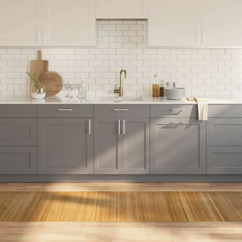 vidaXL gulvtæppe 70x300 cm rektangulært bambus naturfarvet