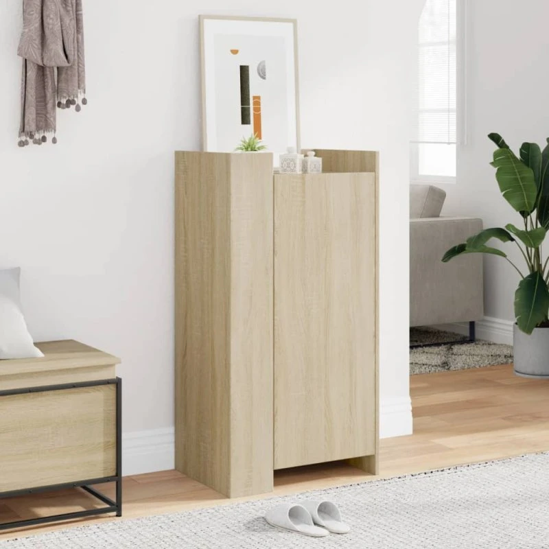 vidaXL Skoreol 52x37,5x100 cm Konstrueret Træ Sonoma-Eg