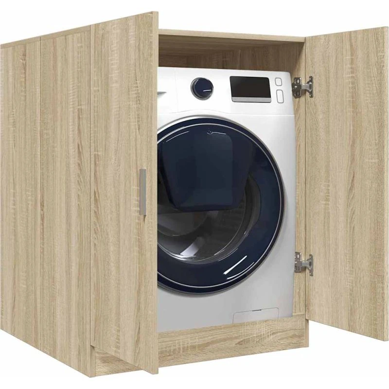 vidaXL Vaskemaskineskab 70,5x71,5x91,5 cm Sonoma-eg