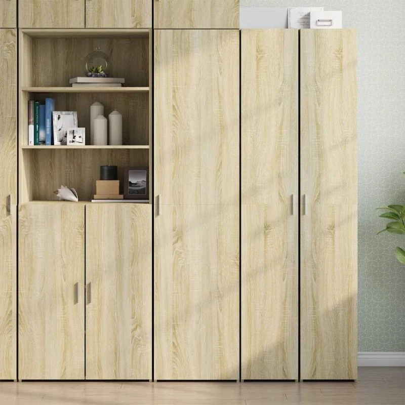 vidaXL Højskab 40x42,5x185 cm Konstrueret Træ Sonoma-Eg
