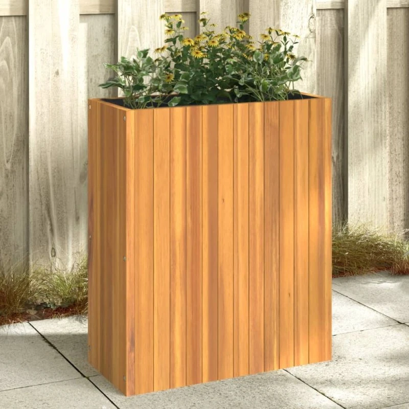 vidaXL Plantekasse 59x27,5x70 cm i Massivt Akacietræ
