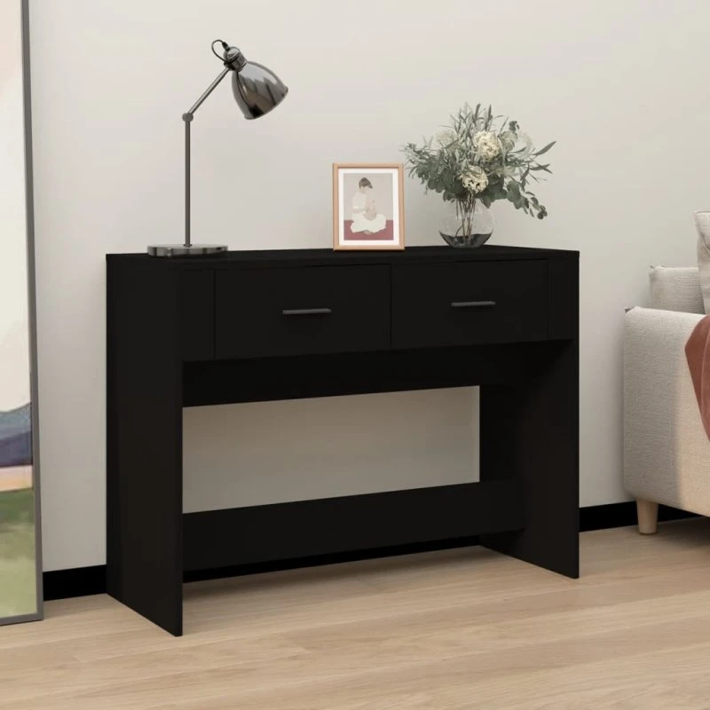 Hvid konsolbord 100x39x75 cm i konstrueret træ