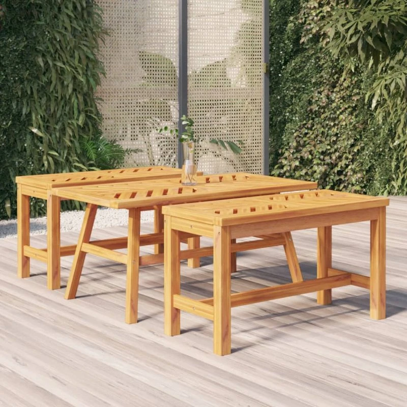 vidaXL Sofabord 100x50x45 cm massivt akacietræ
