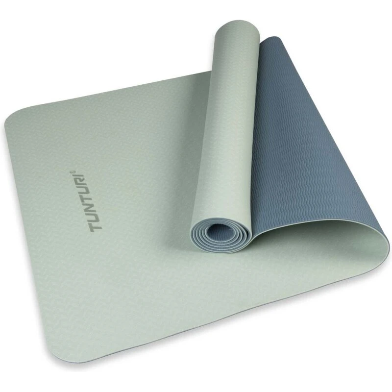 Tunturi TPE yogamåtte 4 mm 183 x 61 cm - Blå