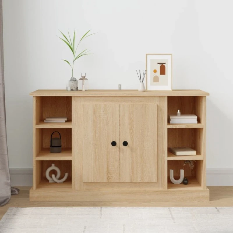 vidaXL Skænk 100x35,5x60 cm Konstrueret Træ Sonoma-Eg