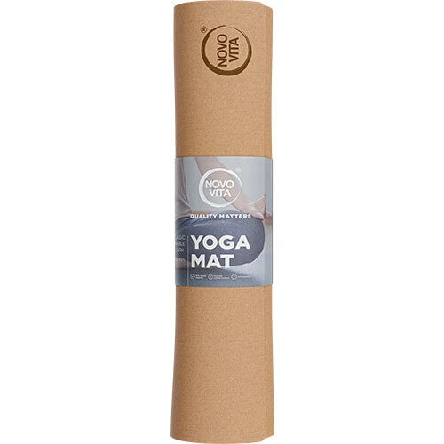 Novo Vita Kork-yogamåtte 4 mm – naturgummi