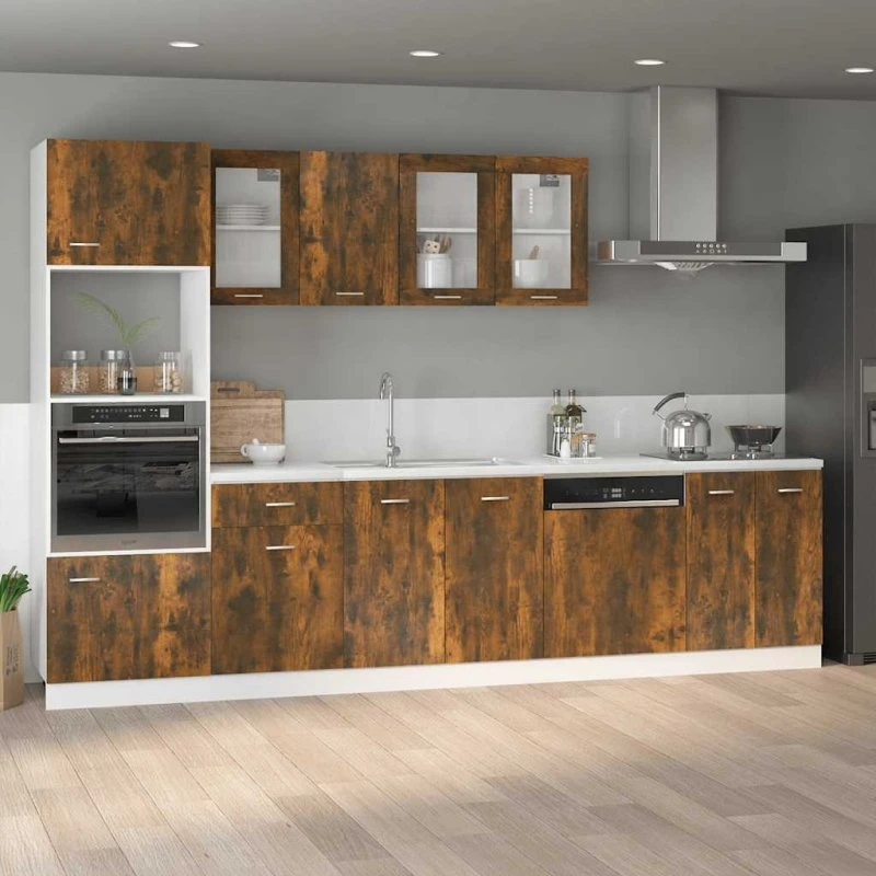 vidaXL Underskab Lyon røget eg 60x46x81,5 cm konstrueret træ