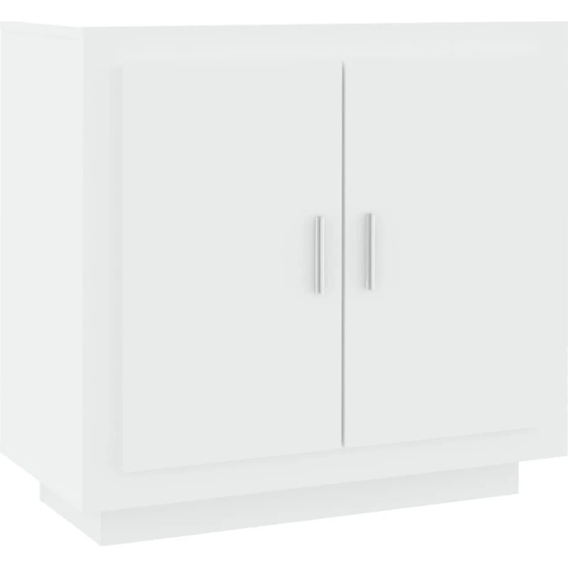 vidaXL Skænk 80x40x75 cm Konstrueret Træ Hvid