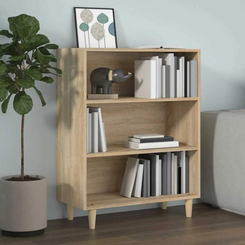 vidaXL Skænk 69,5x32,5x90 cm Konstrueret Træ Sonoma-Eg