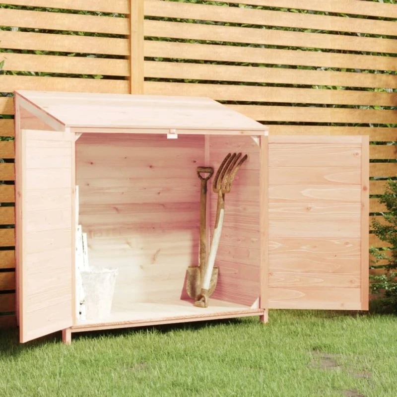 vidaXL Haveskur 102x52x112 cm massivt grantræ naturfarvet