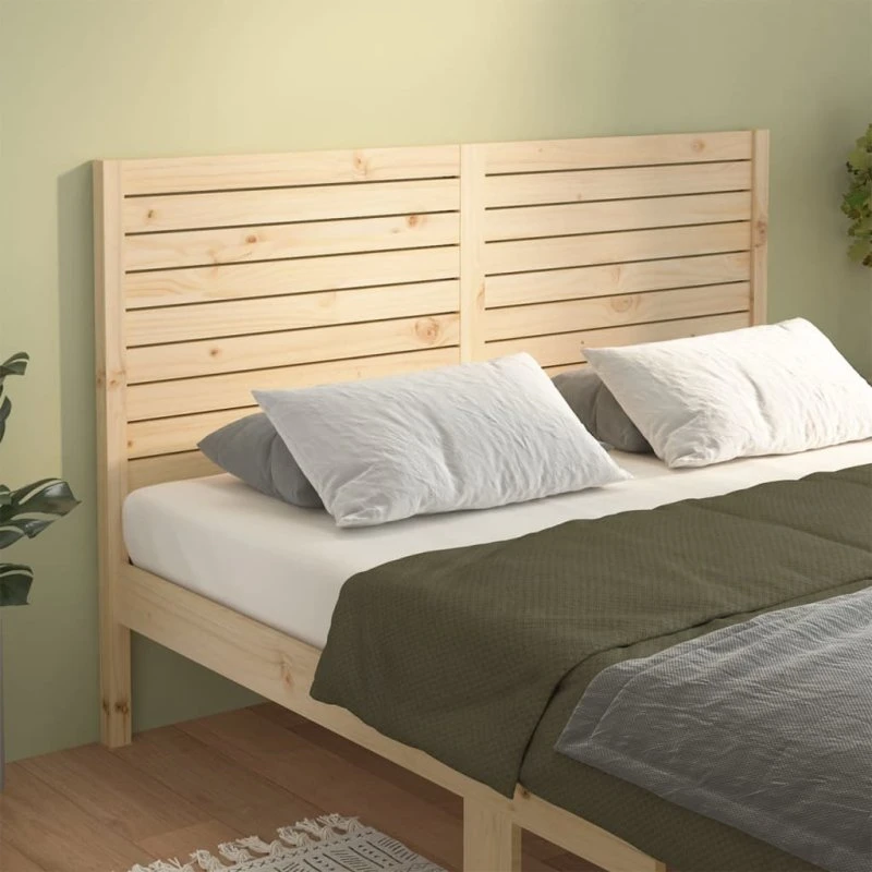 vidaXL Sengegærde 141x4x100 cm massivt fyrretræ