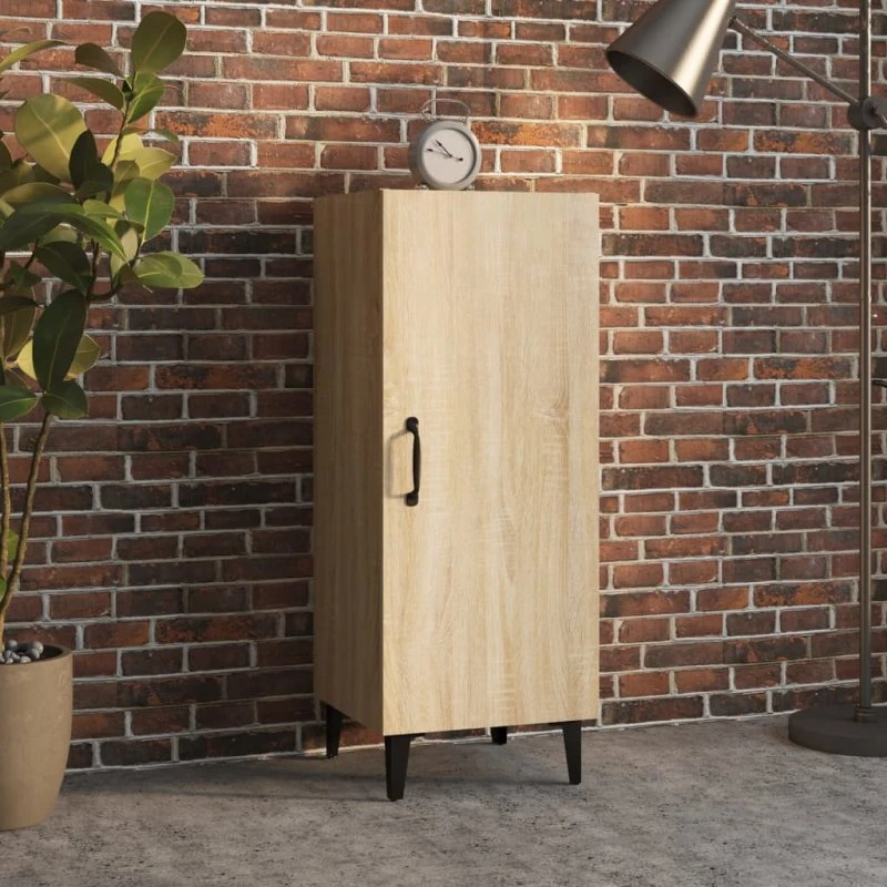 vidaXL Skænk 34,5x34x90 cm Konstrueret Træ Sonoma-Eg