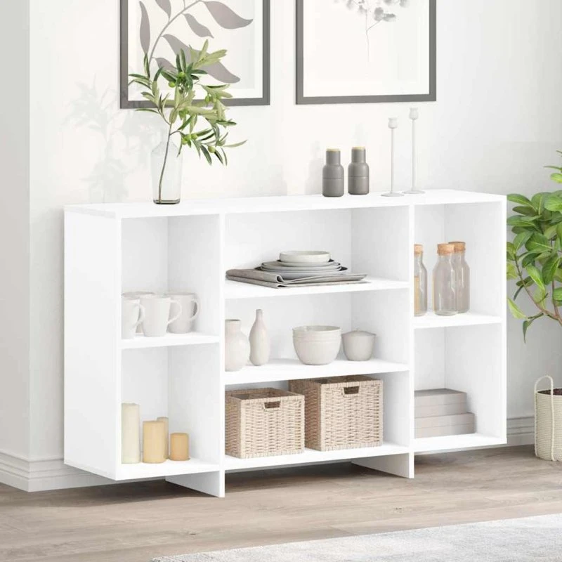 vidaXL Skænk 120x30x75 cm Konstrueret Træ Hvid