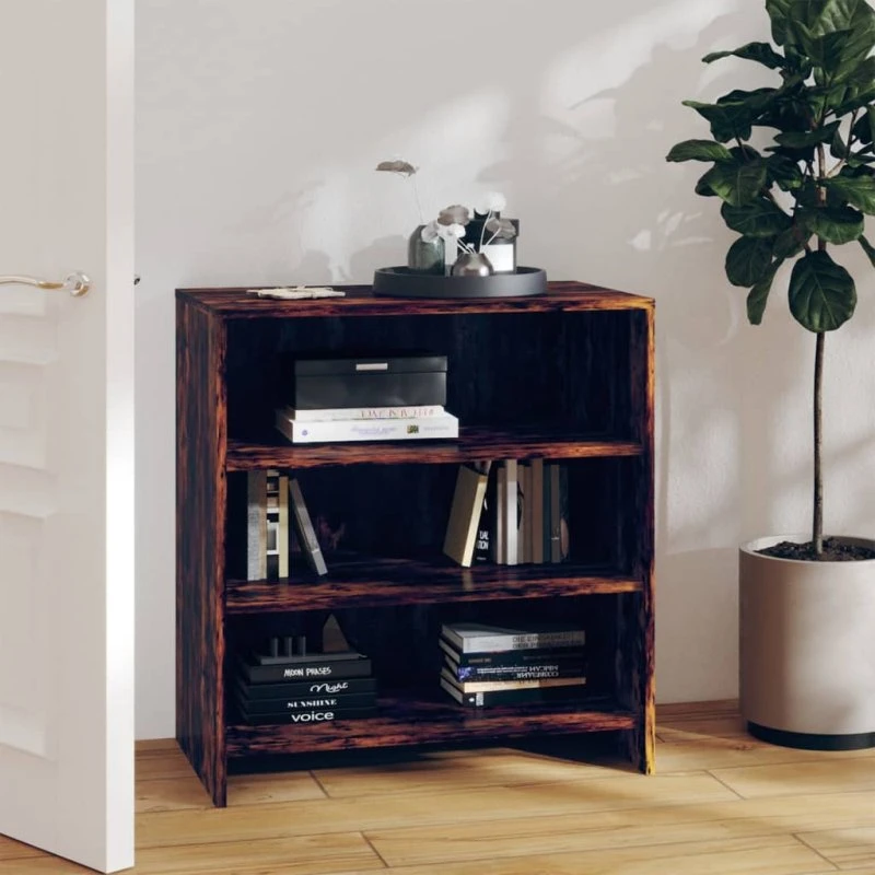 vidaXL Skænk 70x40,5x75 cm Røget Eg Konstrueret Træ