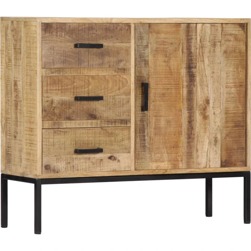 Mangotree Skænk 88 x 30 x 71 cm – Massivt genanvendt træ