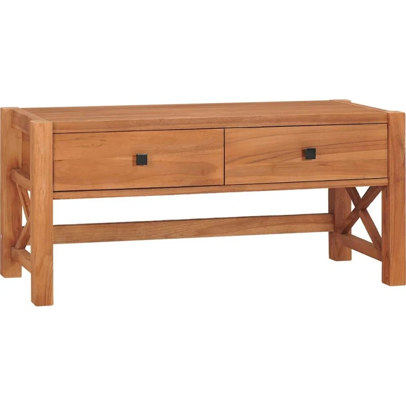vidaXL tv-bord 100x40x45 cm teaktræ