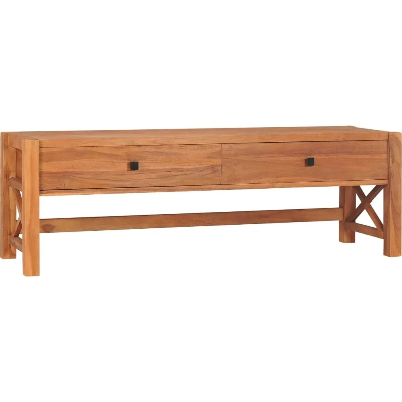 vidaXL tv-bord 140x40x45 cm teaktræ