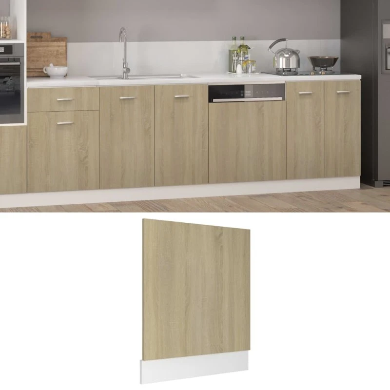vidaXL Opvaskemaskinepanel Lyon Sonoma Eg 59,5x3x67 cm konstrueret træ