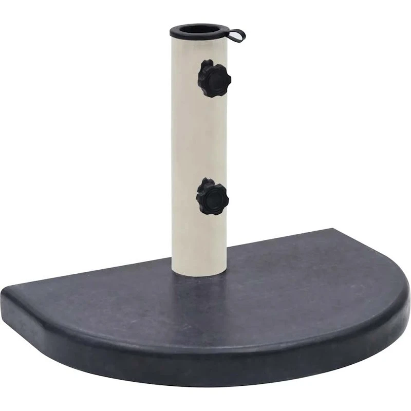 vidaXL Parasolfod 40x28x4 cm granit sort