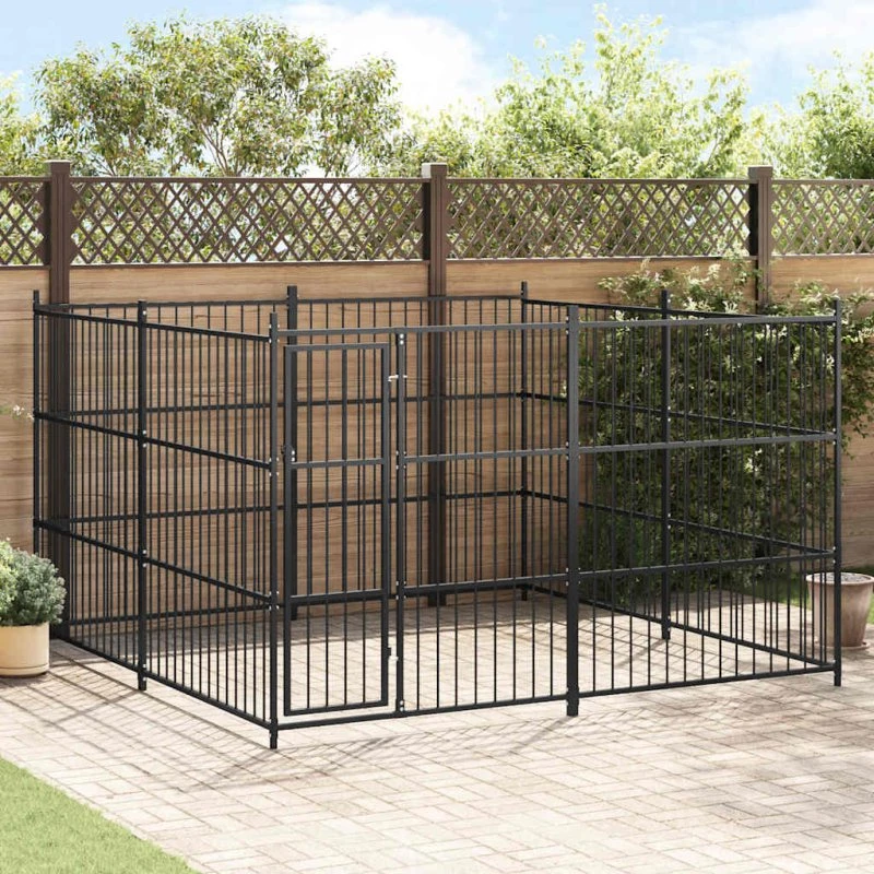 vidaXL Udendørs Hundebur 300 x 300 x 185 cm