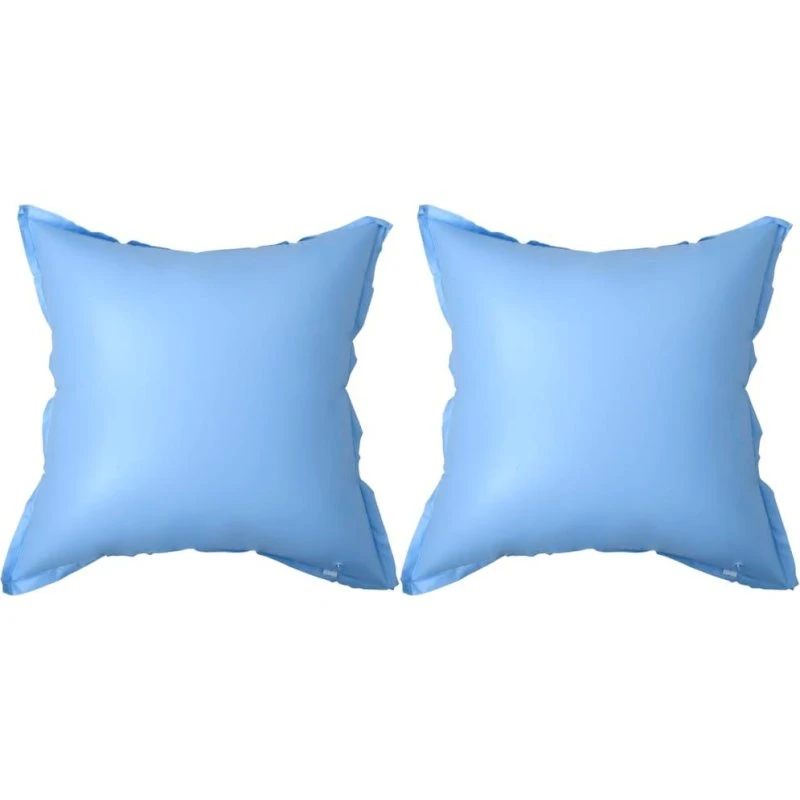 vidaXL 2 stk. oppustelige vinterpuder 110x110 cm til fritstående poolovertræk