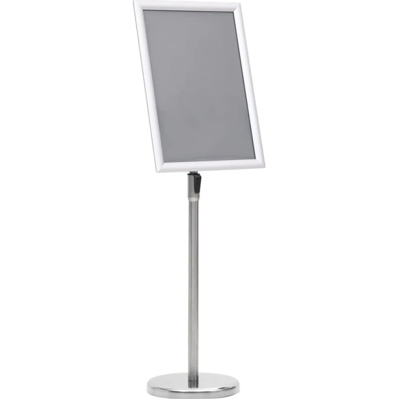 vidaXL A3-plakatstativ aluminium sølv