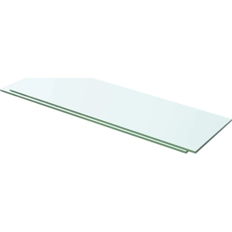 vidaXL 2 stk. glaspanel 60 x 15 cm klar hærdet glas