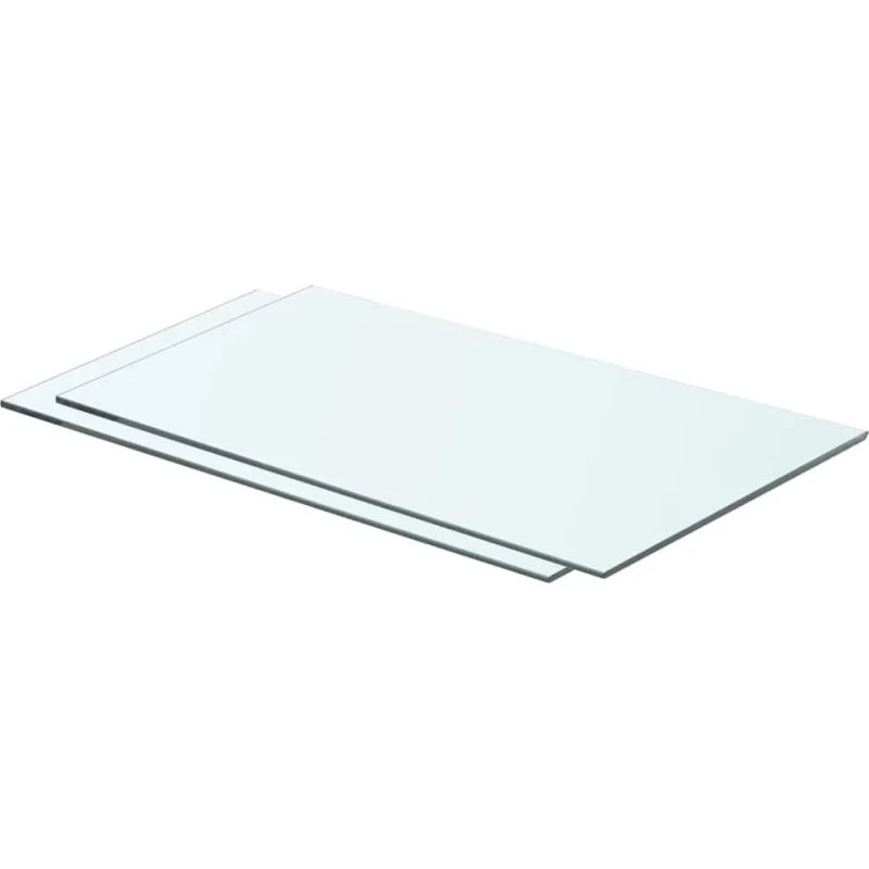 vidaXL 2 stk. glaspanel 60 x 30 cm klar, hærdet glas