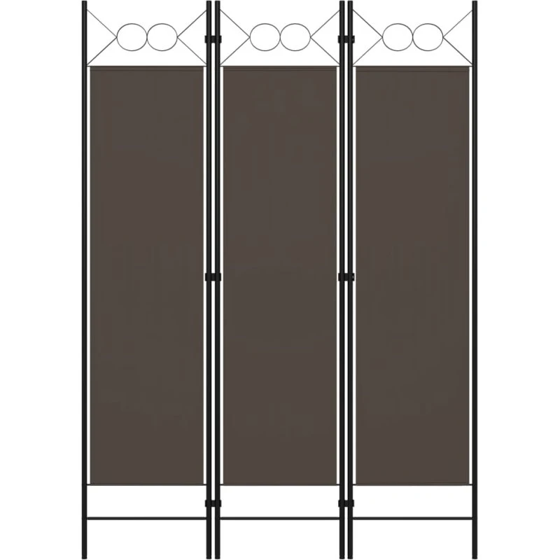 vidaXL 3-panels rumdeler 120x180 cm antracitgrå