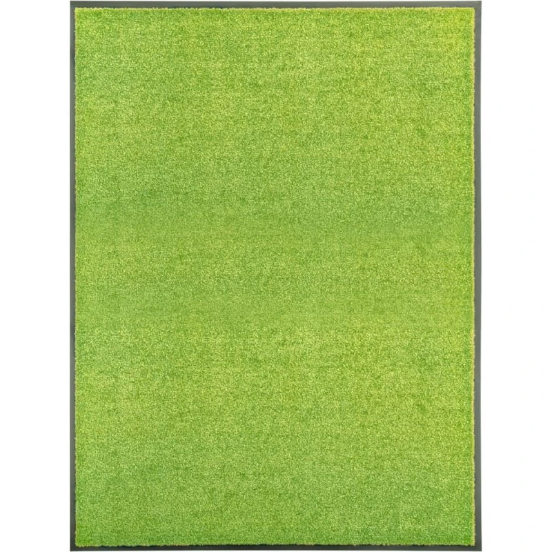 vidaXL vaskbar dørmåtte 90x120 cm grøn