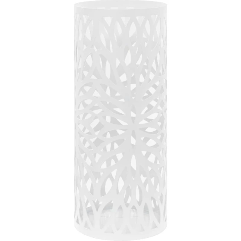 vidaXL paraplystativ blade stål hvid, 20x48,5 cm